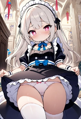パンチラメイドさん