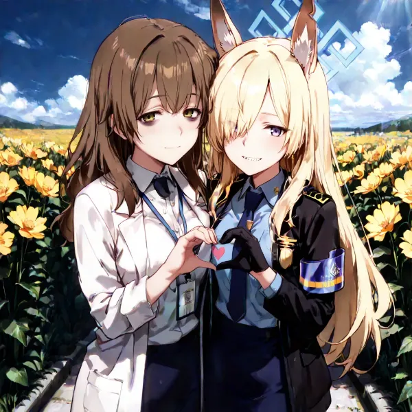 木山春生×尾刃カンナ 二人でハート