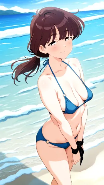 登和｜青いビキニ
