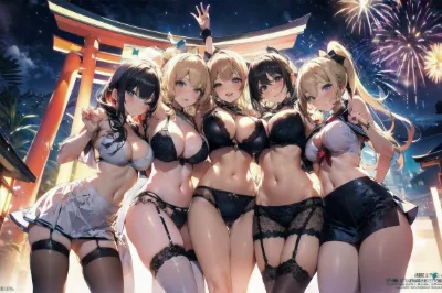 5人。ボカシなし。