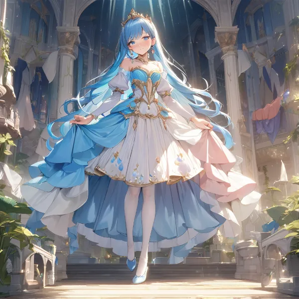 青き姫の輝く宮殿の舞踏