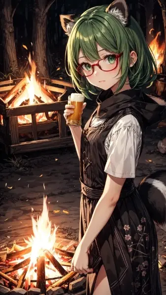 緑髪のお姉さん