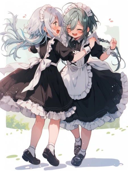 踊ってくれるメイドさん