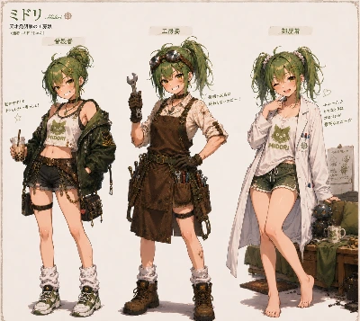 工房娘のミドリちゃん