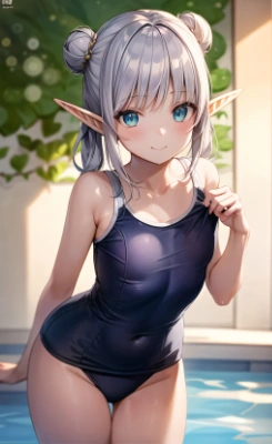 スク水エルフちゃん