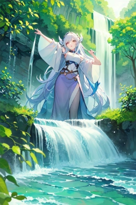 滝の守り神