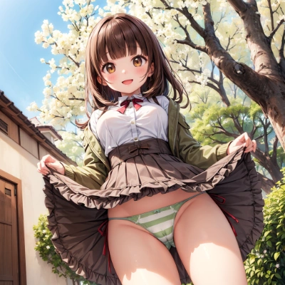 茶髪な娘のパンツ