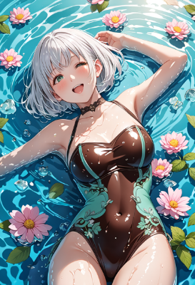 水着のエルフ