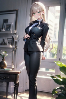 クール系スーツ女子