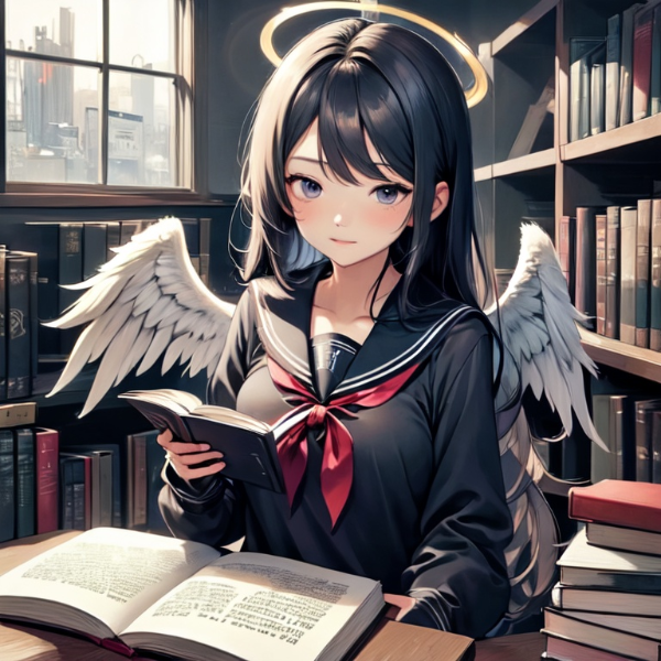 天使もお勉強📚