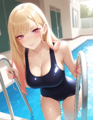 【その着せ替え人形は恋をする】喜多川海夢ちゃんスクール水着