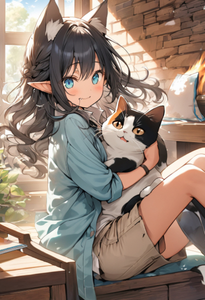 妖精姫と三毛猫さん🐾