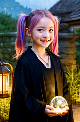 魔法少女A、水晶で世界を見る