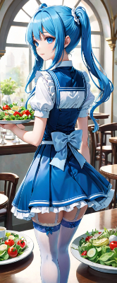 後ろ姿がかわいいウエイトレスさん