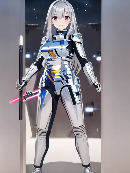 ギャバンのコンバットスーツの女の子2