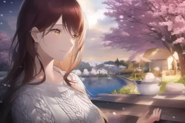 花見をしながら一杯