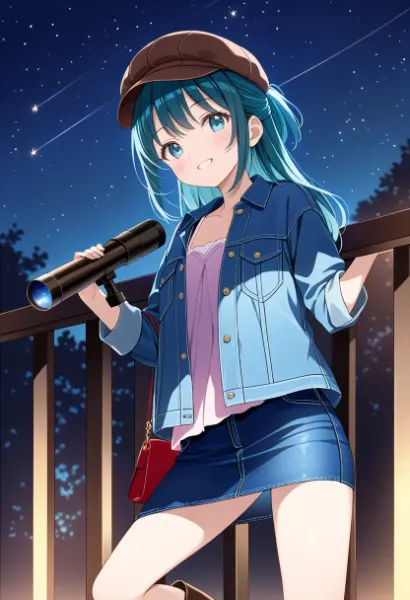 常磐アクア（お題：望遠鏡#2）