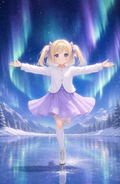 ジャンプする女の子