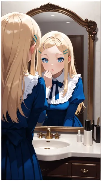 アイメイクの仕上がり確認