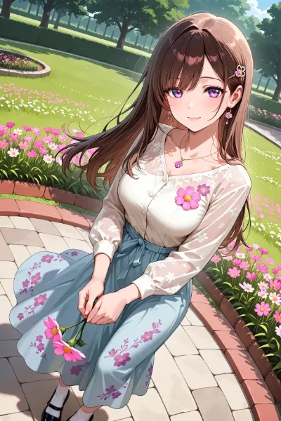 コスモスに包まれて