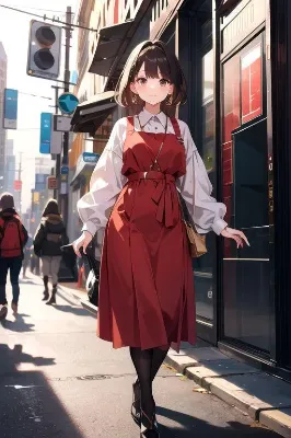 赤いピアスの女