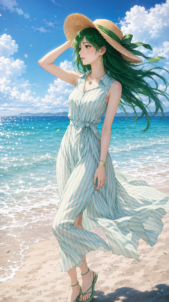海と緑ちゃん💚