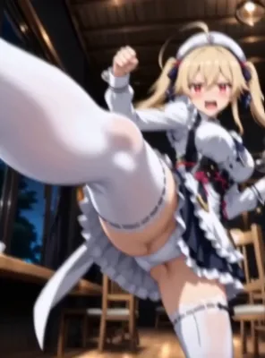 下から覗く痴漢を撃退