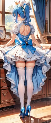 後ろ姿の姫