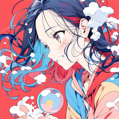 カラフルな女の子