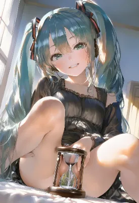 砂時計を携えた青髪の少女