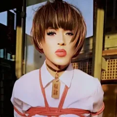 Arrest(Ｓ男）＆雌雄同体マゾ奴隷罪女「和久田佳子」（M女装