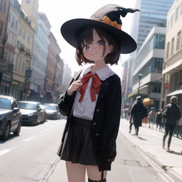 街角ハロウィン少女