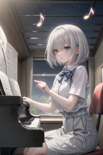 まだ弾けないから鼻歌で