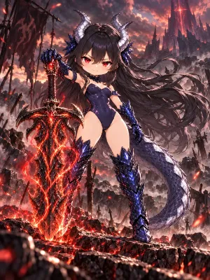ちびっ子クリスタルドラゴン娘