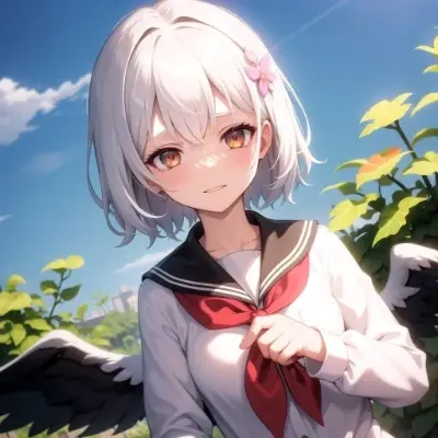 クイズを出す天使