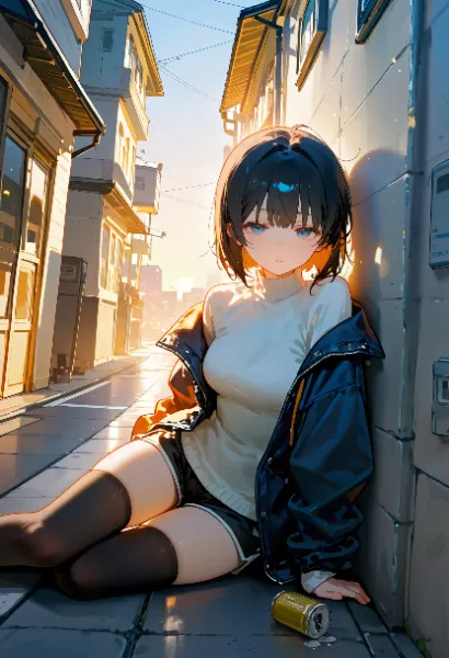 朝まで飲み続けて酔いつぶれてる図