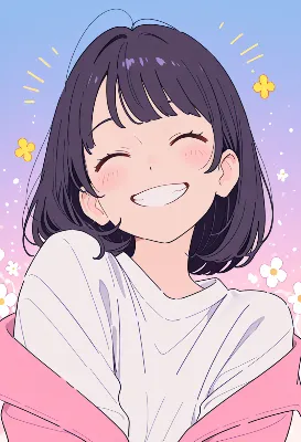 花びら舞う笑顔の幸せな瞬間