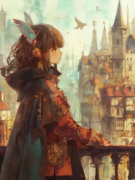 翼の少女と古都の秘密。