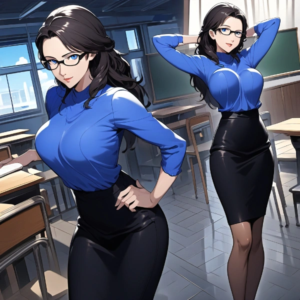 ふとした時に大人っぽい表情の静香先生にドキドキしてしまってつらい♥