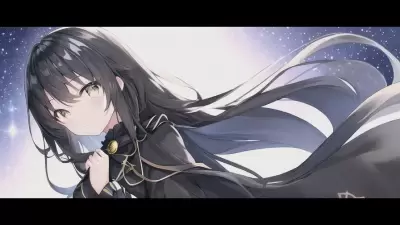 星空と黒髪の女の子 その3 ✨