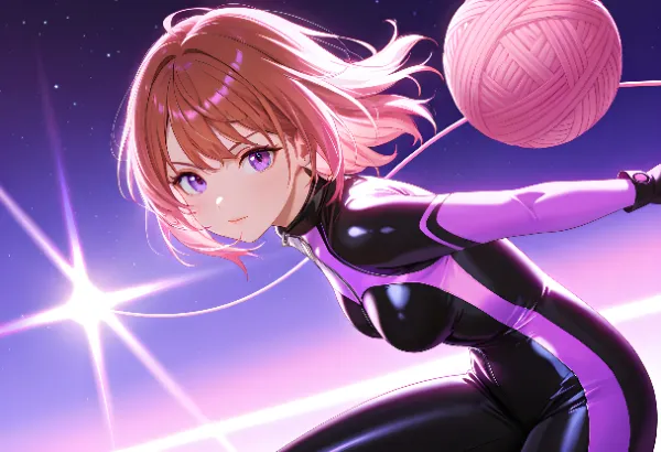 星空を駆ける糸玉の戦士