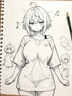 「ジト目娘の設定画？」😒