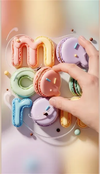 (動画)つまみ食いがバレた[マカロンロゴ]