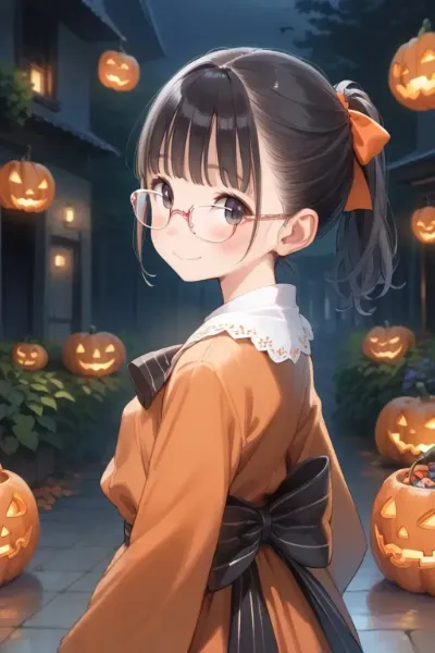 ポニテ眼鏡〇リJ〇ちゃんハロウィン仕様