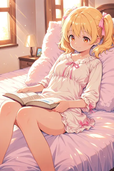 朝の陽光に包まれる読書のひととき