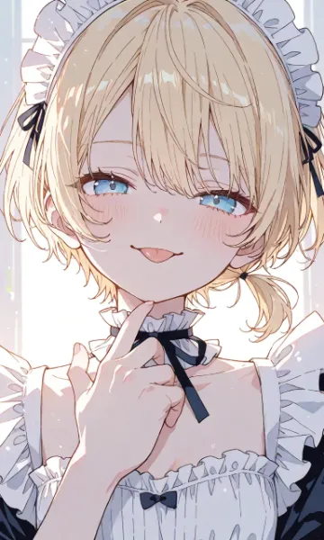 夏輝ちゃんシリーズ「舌出し」