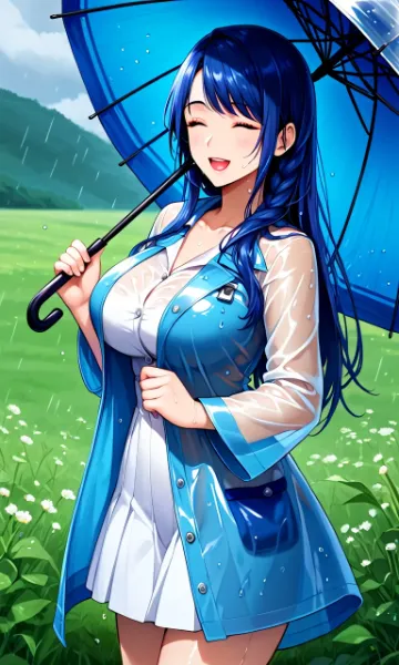 ロベリア嬢　レインコート