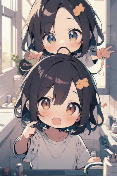 歯磨きの順番待ち