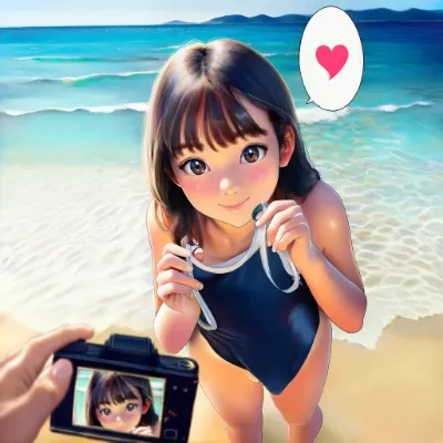 姪っ子とドキドキビーチ