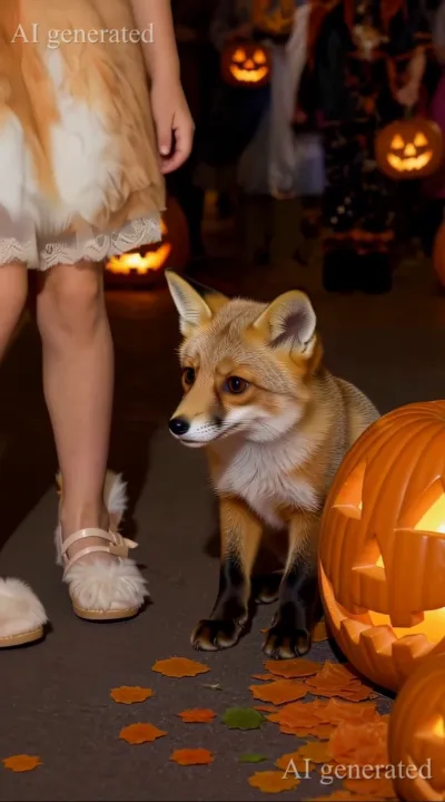 ハッピーハロウィン！ （※野生のキツネには絶対に触らないでください）